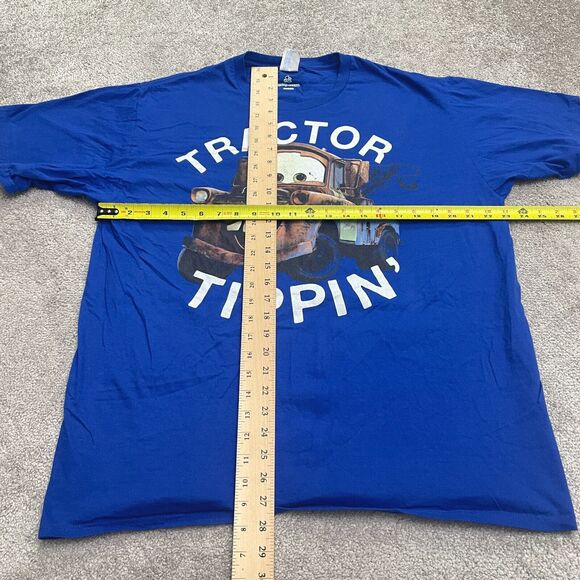 Port & Company x Disney Pixar Cars Tow Motor Graphic T-Shirt Mens XL Blue Crew - Picture 6 of 9